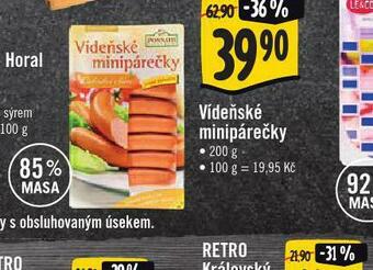 Jip Vídeňské minipárečky nabídka