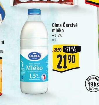 Jip Olma čerstvé mléko 1,5% nabídka