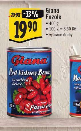 Jip Giana fazole nabídka