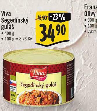 Jip Viva segedínský guláš nabídka