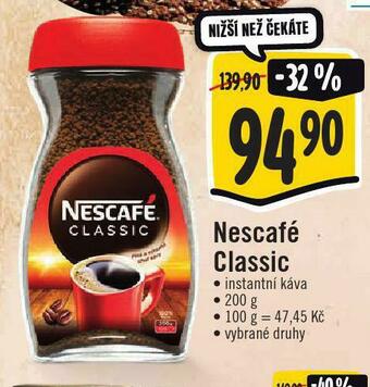 Jip Nescafé classic instantní káva nabídka