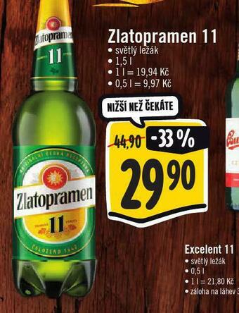 Jip Pivo zlatopramen 11 nabídka