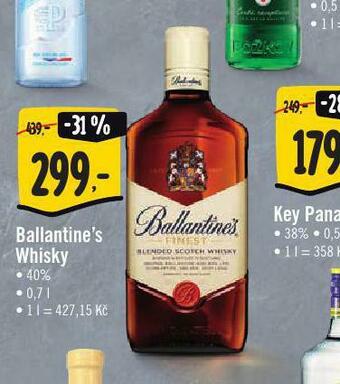 Jip Ballantine´s whisky nabídka