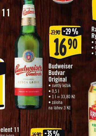 Jip Pivo budweiser budvar original nabídka