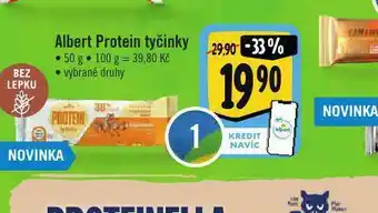 Albert Albert protein tyčinka nabídka