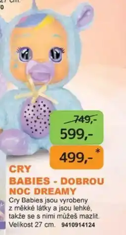 Dráčik Cry babies - dobrou noc dreamy nabídka