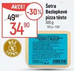 Globus Šetra bezlepkové pizza těsto nabídka