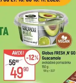 Globus Globus guacamole avokádová pomazánka nabídka