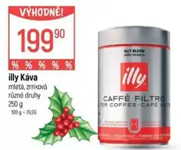 Globus Illy káva nabídka