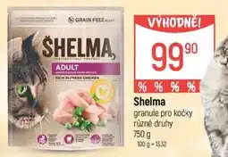 Globus Shelma granule pro kočky různé druhy nabídka