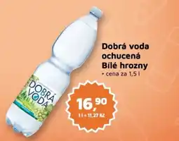 Můjobchod Dobrá voda ochucená bílé hrozny nabídka