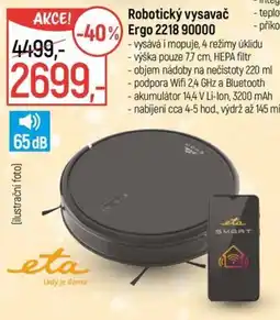 Globus Eta robotický vysavač Ergo 2218 90000 nabídka