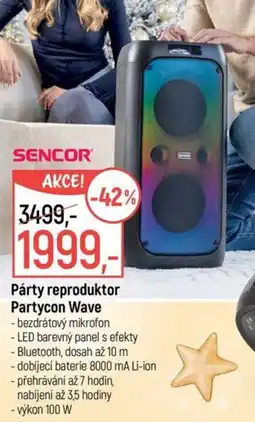 Globus Sencor party reproduktor partycon wave nabídka