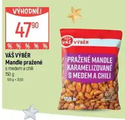 Globus Váš výběr mandle pražené s medem a chili nabídka