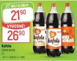 Globus Kofola různé druhy nabídka