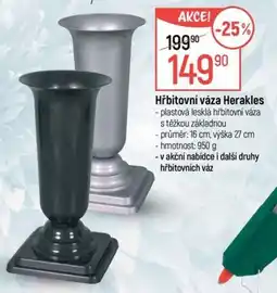Globus Herakles hřbitovní váza nabídka