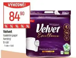 Globus Velvet toaletní papír nabídka