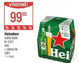 Globus Heineken světlý ležák nabídka