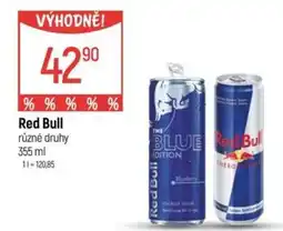 Globus Red Bull různé druhy nabídka