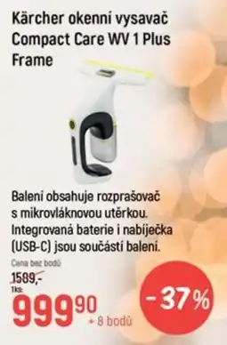 Globus Kärcher okenní vysavač Compact Care WV 1 Plus Frame nabídka