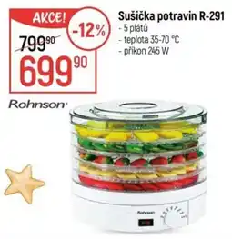 Globus Rohnson sušička potravin r-291 nabídka