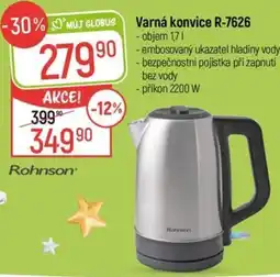 Globus Rohnson varná konvice R-7626 nabídka