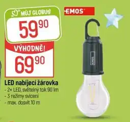 Globus Emos led nabíjecí žárovka nabídka