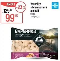 Globus Mooose varenky s bramborami a cibulí nabídka