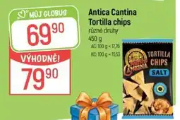 Globus Antica Cantina Tortilla chips nabídka