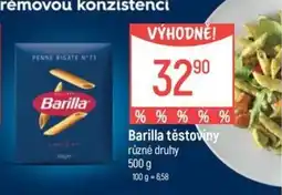 Globus Barilla těstoviny nabídka