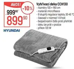 Globus Hyundai vyhřívací deka cch130 nabídka