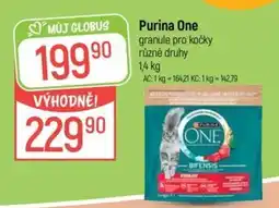 Globus Purina One granule pro kočky různé druhy nabídka