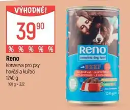 Globus Reno konzerva pro psy hovězí a kuřecí nabídka