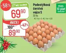 Globus Můj Globus podestýlková čerstvá vejce S nabídka