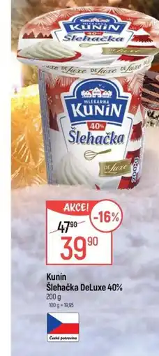 Globus Kunín Šlehačka DeLuxe 40% nabídka