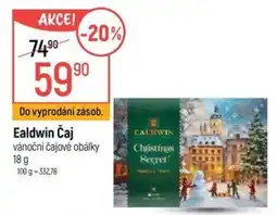 Globus Ealdwin Čaj vánoční čajové obálky nabídka