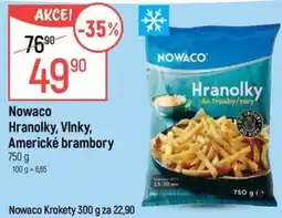 Globus Nowaco Hranolky, Vlnky, Americké brambory nabídka