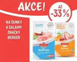 Globus Berger šunky a salámy nabídka
