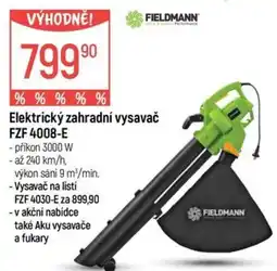 Globus Fieldmann elektrický zahradní vysavač FZF 4008-E nabídka
