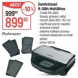 Globus Rohnson Sendvičovač R-2684 MultiBites nabídka