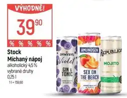 Globus Stock michaný nápoj nabídka