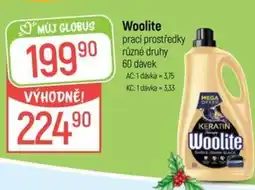 Globus Woolite prací prostředky nabídka