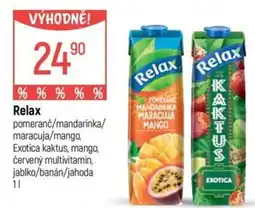 Globus Relax pomeranč/mandarinka/maracuja/mango nabídka