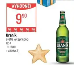 Globus Braník světlé výčepní pivo nabídka