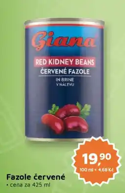 Můjobchod Giana červené fazole nabídka