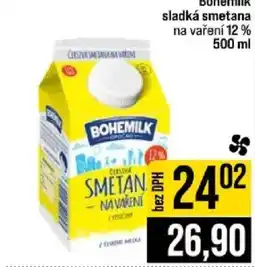 Jip Bohemilk sladká smetana na vaření nabídka