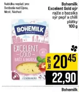 Jip Bohemilk excelent gold sýr rajče a bazalka nabídka