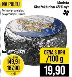 Jip Madeta Císařská niva 45 % sýr nabídka