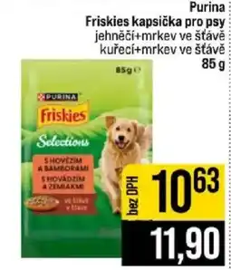 Jip Friskies kapsička pro psy jehněčí+mrkev ve šťávě kuřecí+mrkev ve šťávě nabídka
