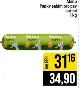 Jip Akinu papky salám pro psy kuřecí nabídka